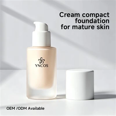 Cream Compact Foundation for Mature Skin